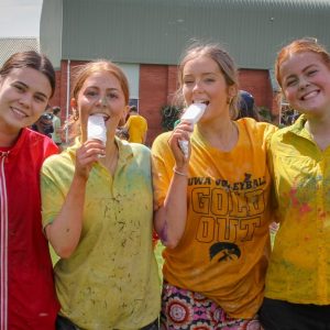 Roncalli Students enjoying the festivities of Roncalli Day