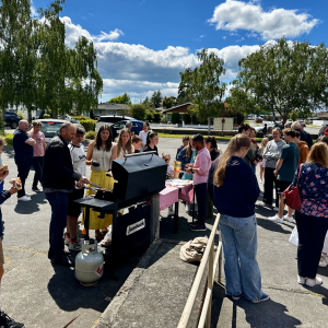 Waimakariri Youth Group Sausage Sizzle Fundraiser after Mass in Rangiora copy